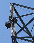 Tower dismantling: the crew - August 9, 2006
